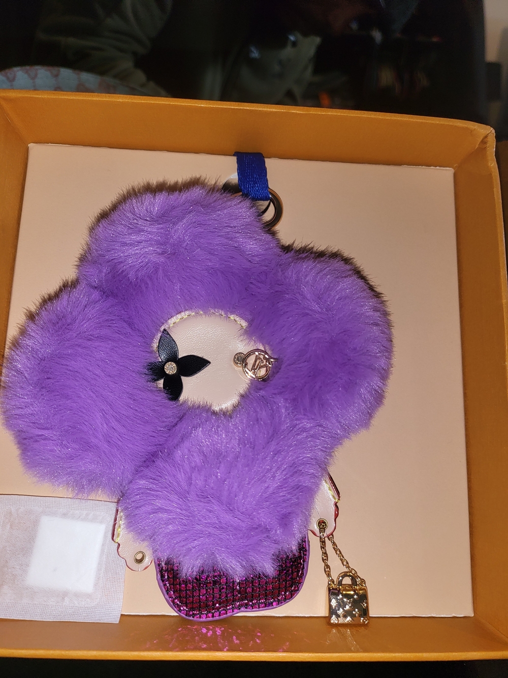 Rare Louis Vuitton Vivienne Fashionista Bag Charm Purple